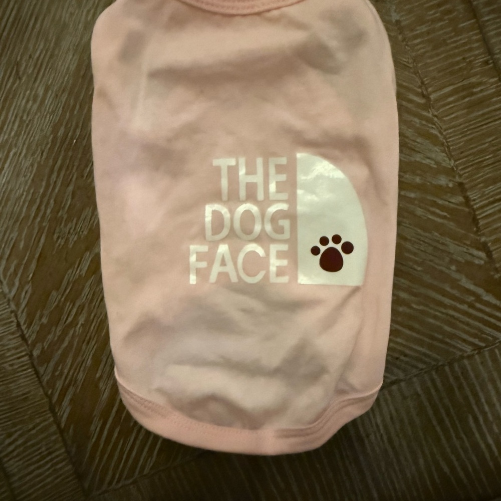 Pink Dog Clothing with Paw Print Design